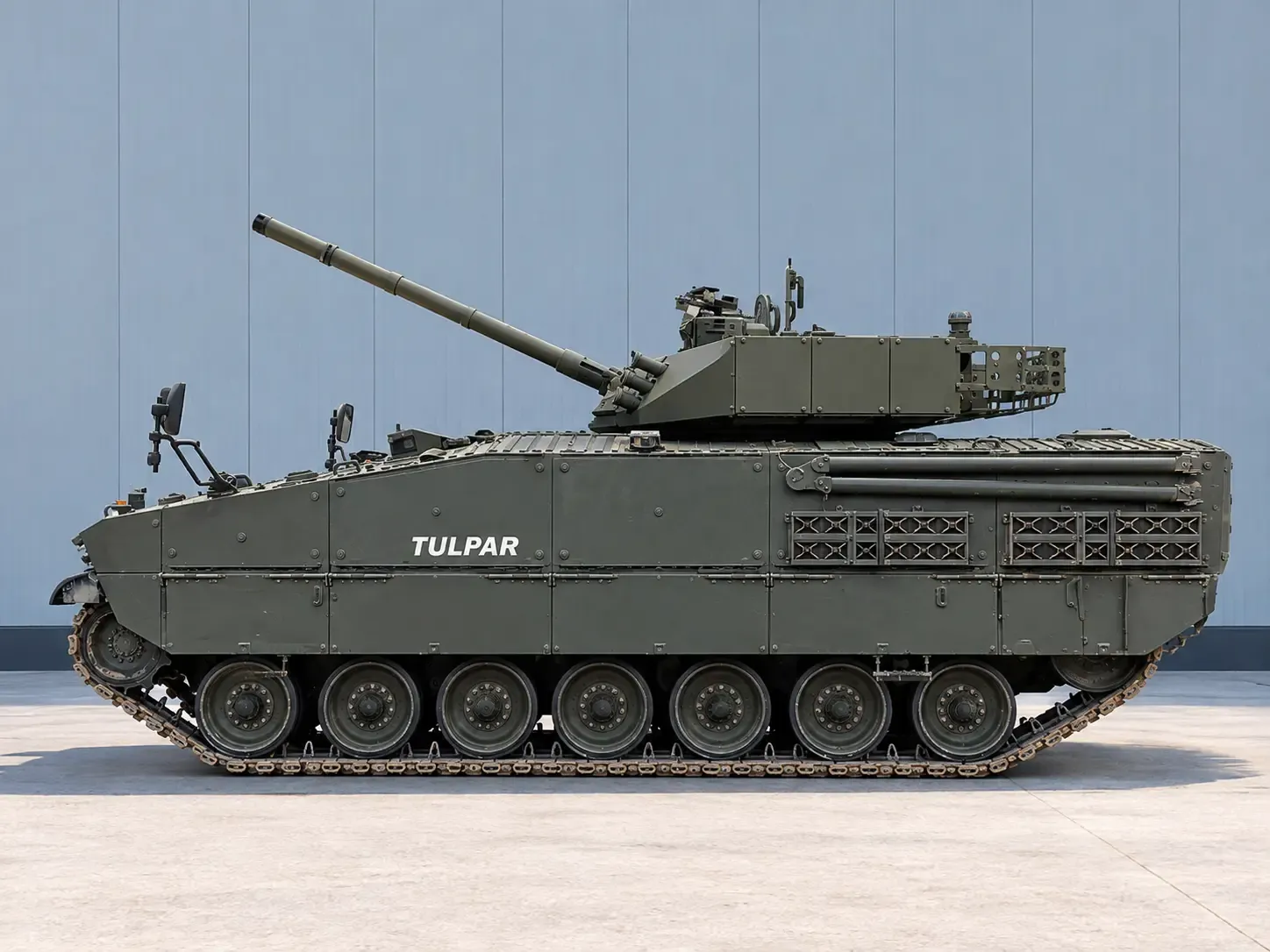 TULPAR tracked vehicle, front view