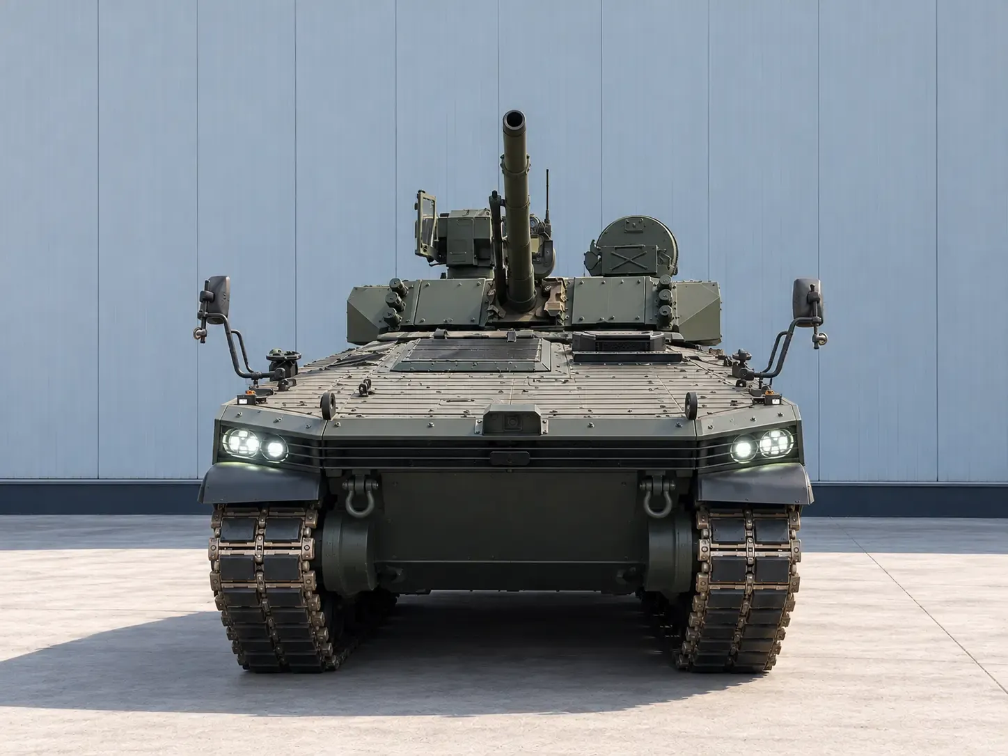 TULPAR with turret and raised gun
